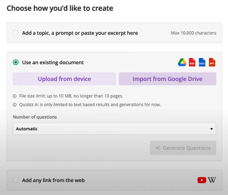 Generate Questions