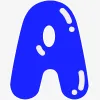 A in Bubble Letters