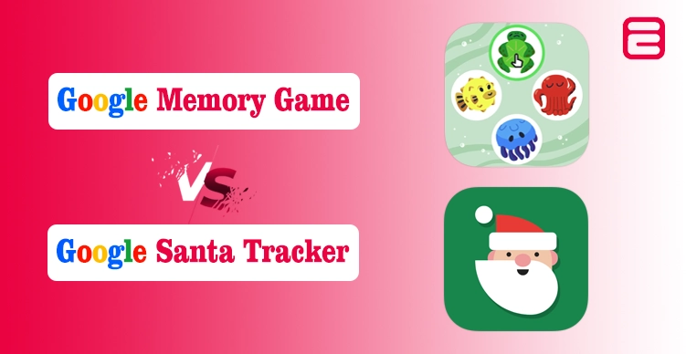 Google Memory Game vs Google Santa Tracker
