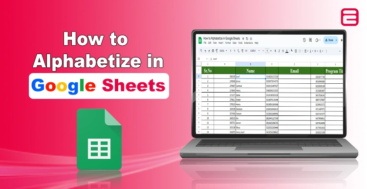 How to Alphabetize in Google Sheets? (Guide 2025) How to Alphabetize in Google Sheets