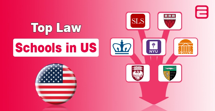 Top 10 Law Schools in the US (2026 Rankings) Top Law Schools in US 2026 featuring leading American law school logos